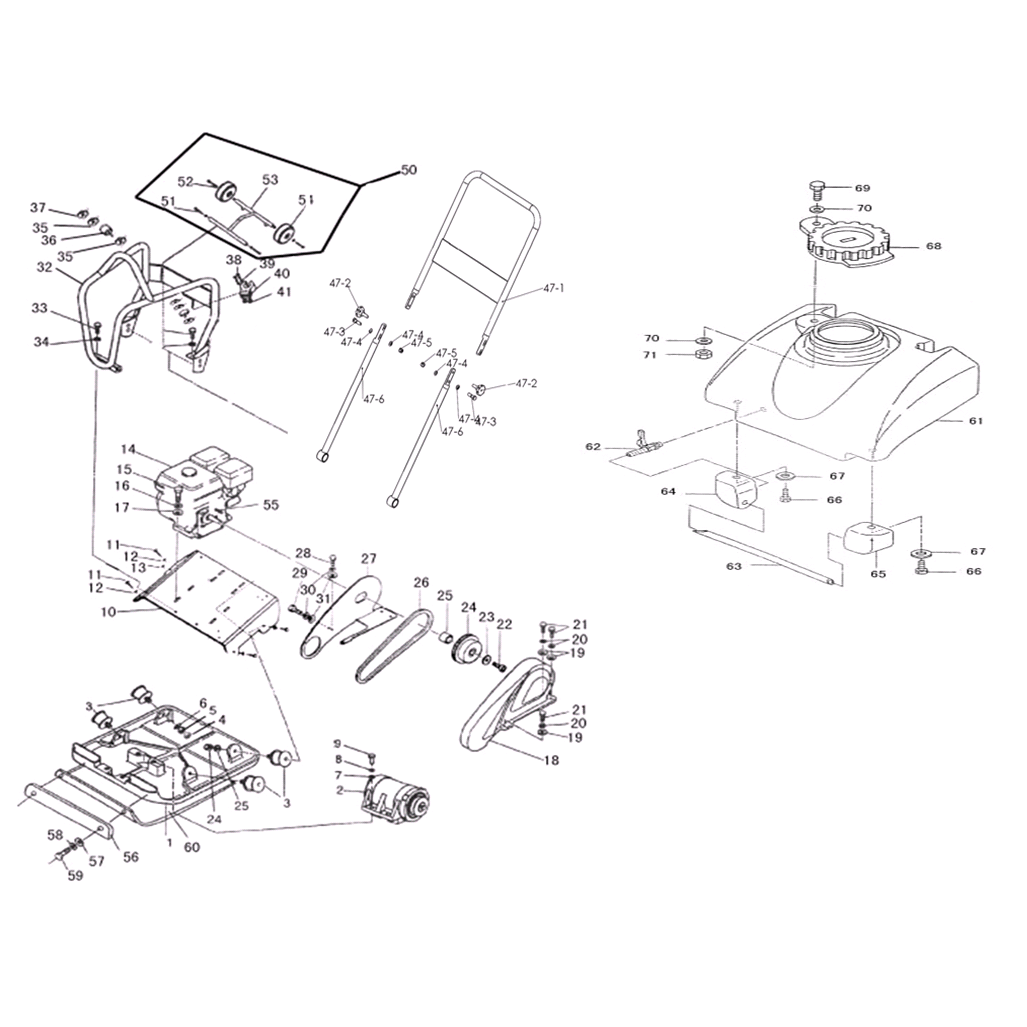 Виброплита бензиновая ЗВПБ-15 А
