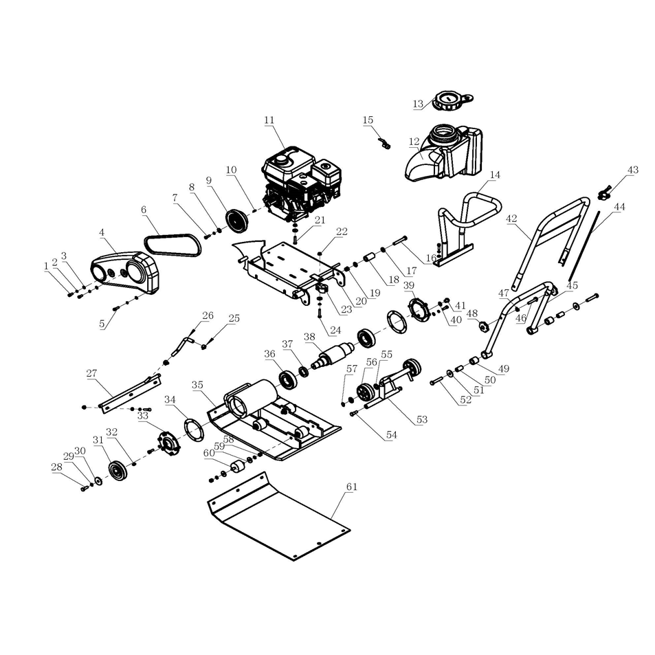 Виброплита бензиновая ВПБ-15 Г
