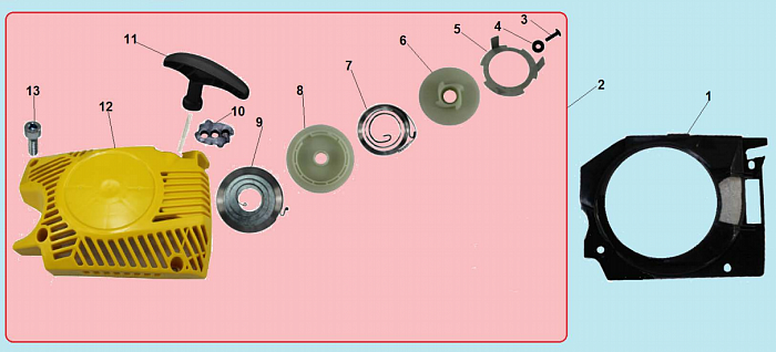 4 СТАРТЕР  БЕНЗОПИЛА CHAMPION 362-18