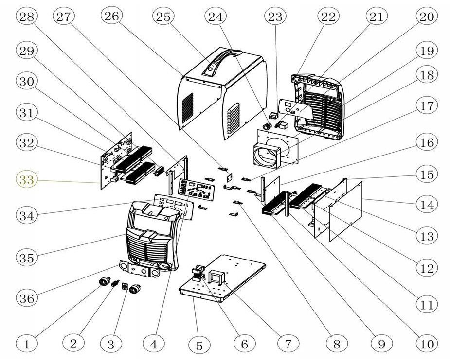 ЗАПЧАСТИ ДЛЯ ИНВЕРТОРА СВАРОЧНОГО ELITECH АИС 200AC/DC PULSE (2020 ГОД)