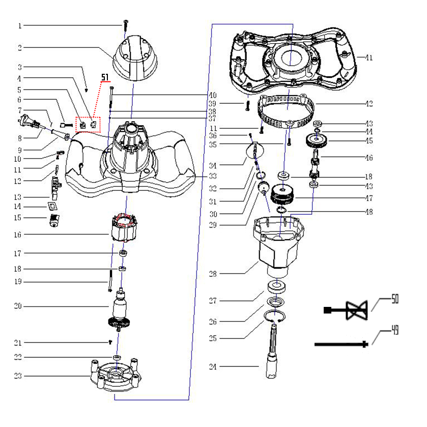 Миксер строительный, 2 скорости ЗМР-1200Э-1