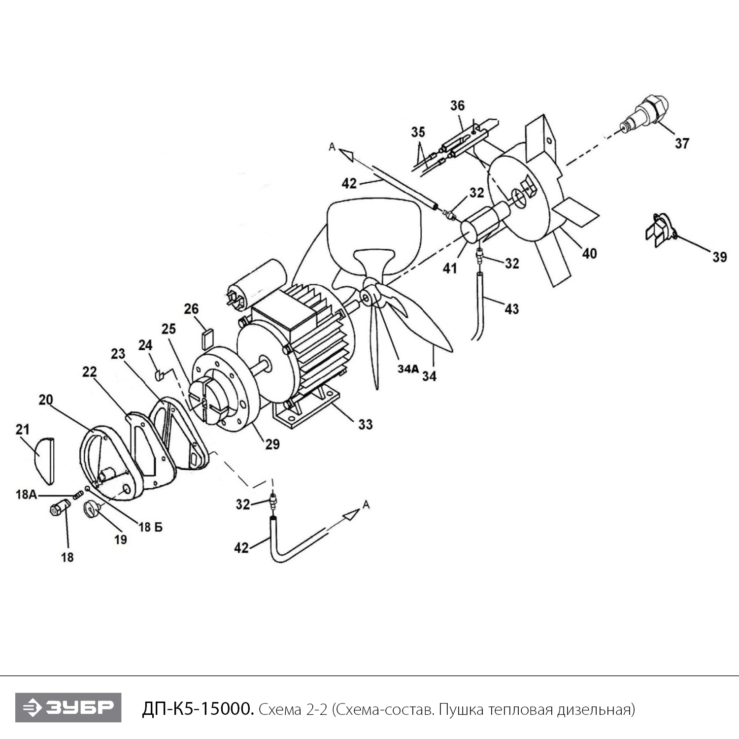 Пушка дизельная прямого нагрева, К5 ДП-К5-15000