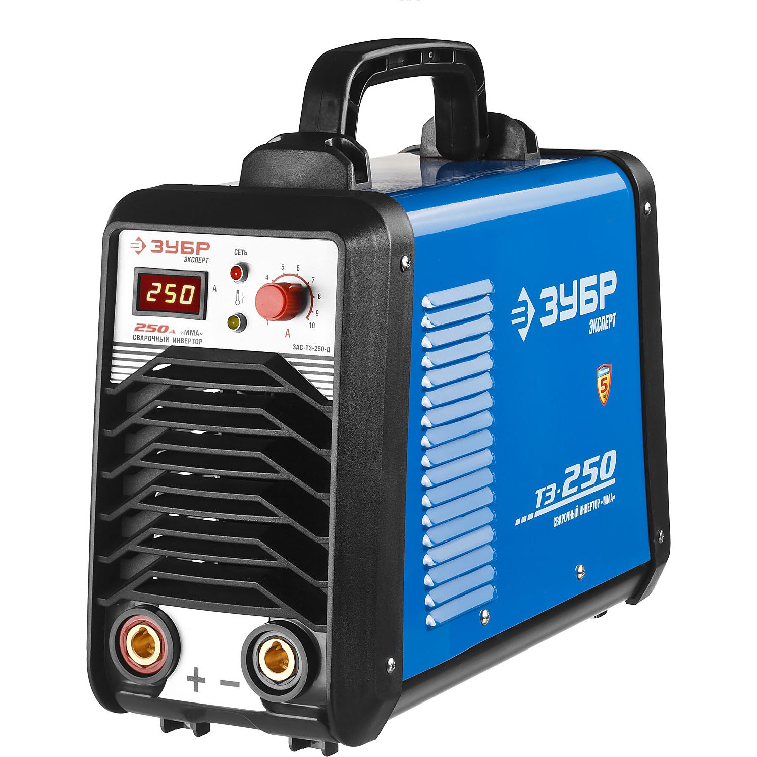 Сварочный инвертор с дисплеем, ММА ЗАС-Т3-250-Д