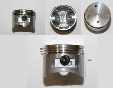 Поршень D.44x10 мм