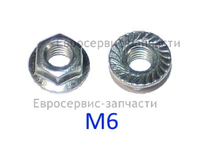 Гайка фланцевая M6