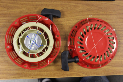 Стартер ручной в сборе, D175, чёрный. СМ.0104.107410