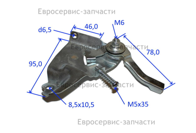 Рычаг регулировки оборотов в сборе