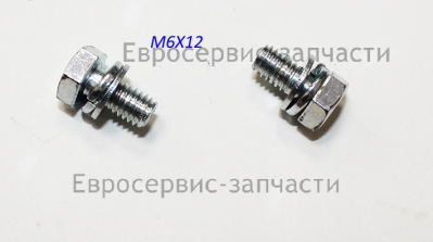 Болт с головкой шестигранной M6х12 мм