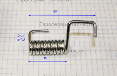 Пружина возвратная KCL16B-8 К4500L