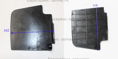 Пластина (между глушителем и баком топливным)