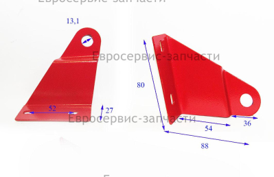 Кронштейн крепления оси (левый)