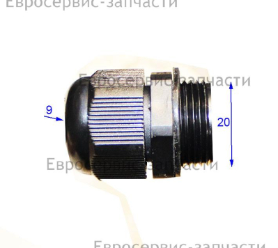 Ввод кабельный PG-13,5 (пластиковый) (черный)