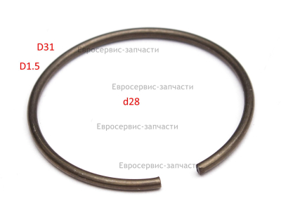 Кольцо стопорное для вала, 31x28x1.5, проволочное. ЕР 0926К