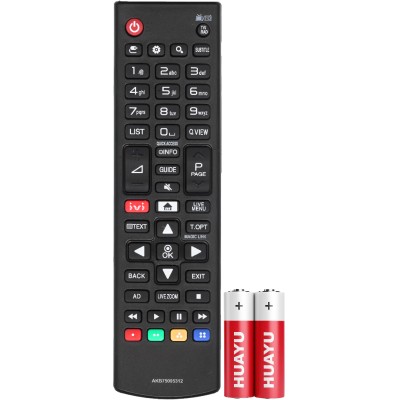 Пульт Huayu для LG AKB75095312 (IVI) (в коробке +батарейки)